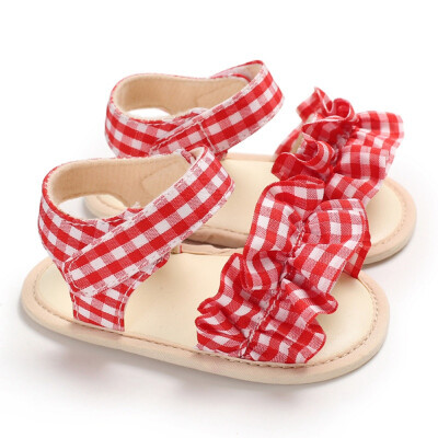 

2019 Children Summer Shoes Newborn Infant Baby Girl Boy Soft Crib Shoes Infants Anti-slip Sneaker Striped Bow Prewalker 0-18M