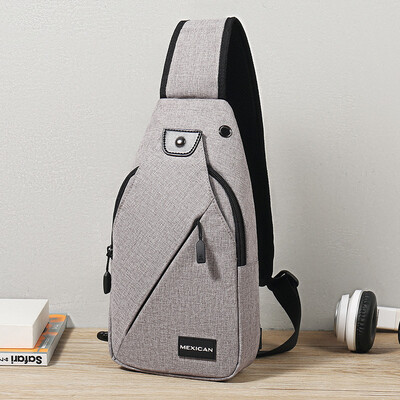 

Scarecrow MEXICAN Mens Chest Bag Casual Shoulder Messenger Bag Fashion Outdoor Sports Pocket Travel Small Backpack MMBD05190054BK01A Black
