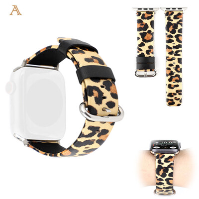 

〖Follure〗Leopard Pattern Printing Replacable Band For Apple Watch Series 4321 3840mm