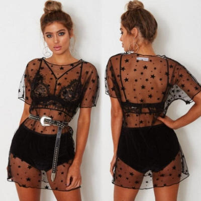 

Women Swimwear Beachwear Bikini Beach Wear Cover Up Kaftan Sarong Shirt Dress