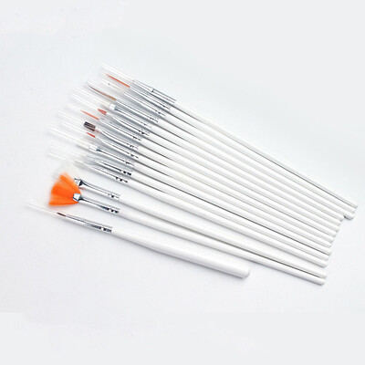 

〖Follure〗15Pcs Nail Art Acrylic UV Gel Design Brush Set Painting Pen Tips Tools Kit