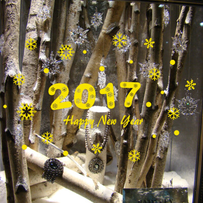 

〖Follure〗New Year 2017 Merry Christmas Wall Sticker Home Shop Windows Decals Decor