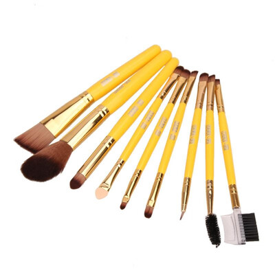 

9pcs Makeup Brushes Powder Foundation Eyeshadow Eyebrow Blush Brush Set