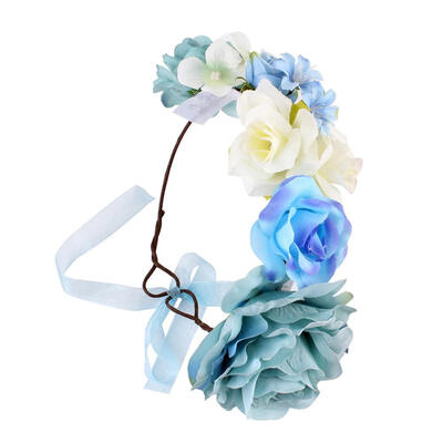 

Kids Flower Headband Elastic Garlands Valentine Festival Photography Prop