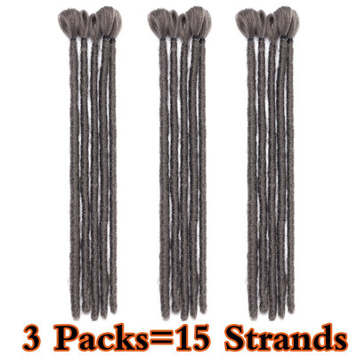 

3 Packs Handmade Dreadlocks Extensions Mens Dreadlocks Fashion Reggae Hair Hip-Hop Style Synthetic Dreadlocks Hair For Men