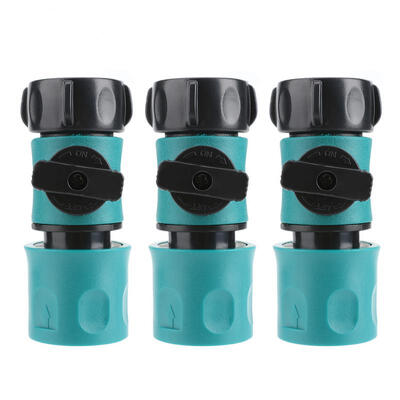 

Greensen 3Pcs Garden Hose Quick Connection Control Valve Connector Adapter G34" Female Thread