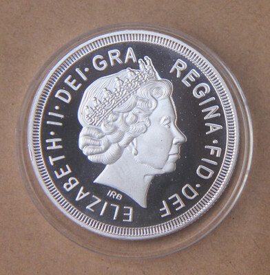 

40mm Britania 2014 Souvenir Coin MEDAL UK ENGLAND IRISH SILVER PLATED