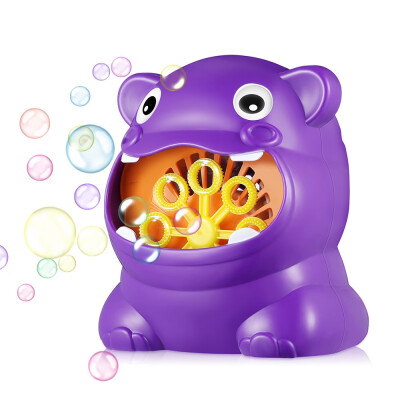 

011 Hippo-shape Full Automatic Bubble Machine Children Toy for Boys&Girls