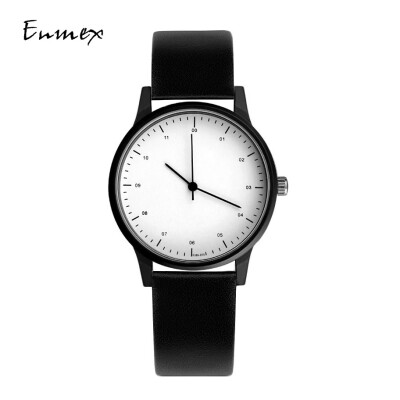 

Enmex European&American Fashion Watch Temperament Simple Aesthetics Simple Two-pin Calendar Watch