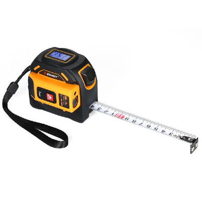 

SNDWAY Digital Laser Distance Meter Rangefinder Handheld Infrared Range Finder 2 in 1 5m Measuring Tape 60m Laser Ruler with LCD D