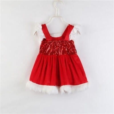 

Christmas Toddler Baby Girl Princess Dress Sequin Pageant Party Tutu Dresses