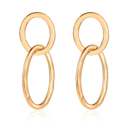 

New brand design oval metal chain earrings generous minimalist wild indian jewelry aretes de mujer modernos 2018