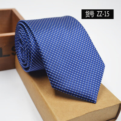 

New spot tie business dress mens tie polyester yarn arrow type 8CM business tie wholesale