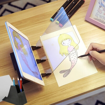 

Easy To Paint Sketch Assistant Painting Stand Drawing Tools Refraction Painting Board for Kids