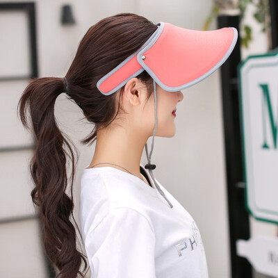

Hats Female Riding in Summer Sunscreen&Face Shade Korean Version UV Sunscreen Cap Fan Bingbing Same Sunhat