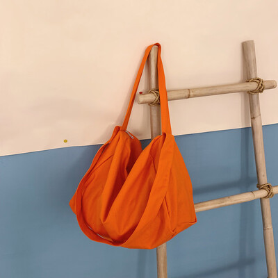 

Tailored Fashion Women Canvas Large Capacity Reusable Shoulder Bags Handle Shopping Bags