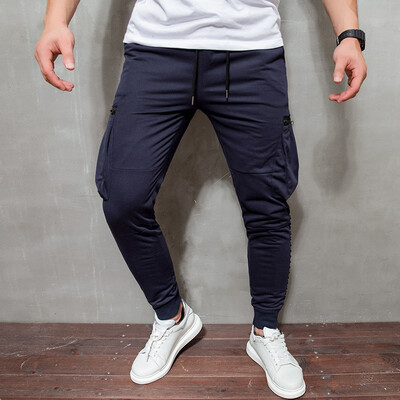 

Gobestart Mens Long Casual Sport Pants Slim Fit Plaid Trousers Running Joggers Sweatpants