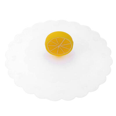 

Silicone Transparent Orange Cup Lid Cover Tea Coffee Anti-Dust Sealing Caps