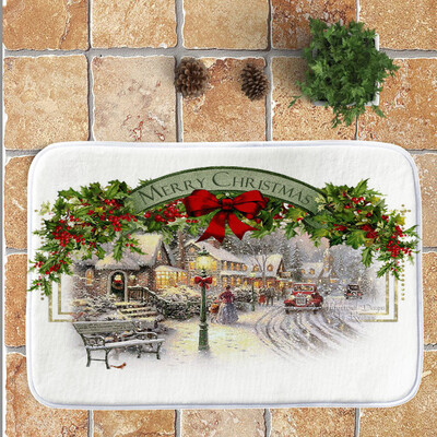 

〖Follure〗Merry Christmas Welcome Doormats Indoor Home Carpets Decor 40x60CM