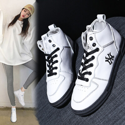 

Womens shoes high shoes womens tide shoes autumn new Korean version of the wild student shoes 36