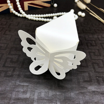 

FUNNYBUNNY 10pcs Butterfly Party Wedding Favor Gift Candy Bomboniere Boxes Baby Shower