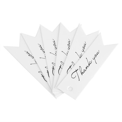 

Gift Tag2Colors 100pcslot Kraft Paper Hang Tag Gift Label Tag Thankful Message Card Hang Tag