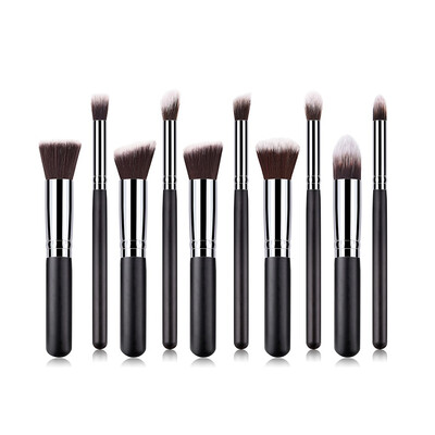 

Gobestart 10 PCS Make Up Foundation Eyebrow Eyeliner Blush Cosmetic Concealer Brushes