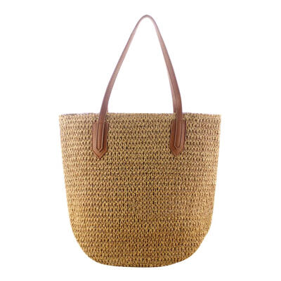 

Boho Paper Rope Straw Shoulder Handbags Women Casual Big Shopping Totes