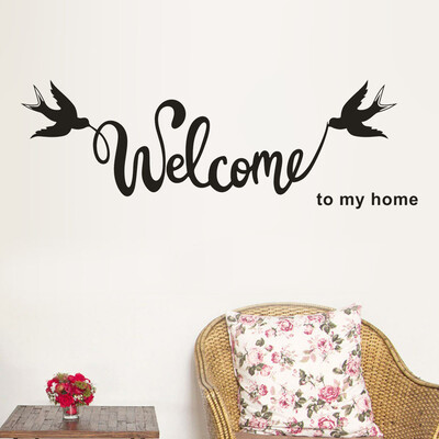 

〖Follure〗Welcome To My Home Removable Art Vinyl Mural Home Room Decor Wall Stickers