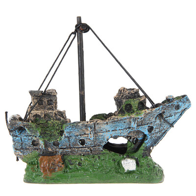 

Fish Tank Decoration Aquarium Accessories Ornament Cave Landscape Castles Corsair Ship
