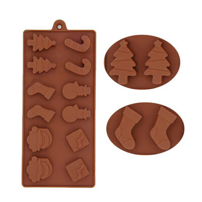 

Tailored Christmas Silicone Cake Decorating Ice Mould Candy Cookies Chocolate Baking Mold