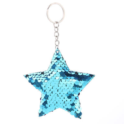 

Colorful Sequins Glitter Keychain Star Shining Girl Backpack Jewelry Gifts
