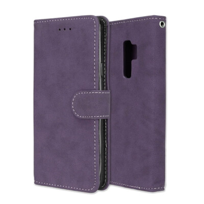 

MOONCASE Samsung Galaxy S9 Vintage Scrub 3 Card Case - Purple