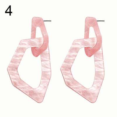 

Fashion Women Acrylic Geometric Charm Dangle Stud Earrings Party Jewelry Gift