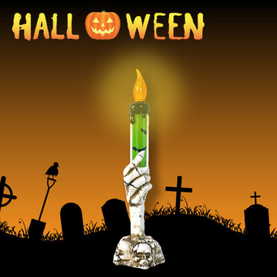 

〖Follure〗1pcs Halloween Candle with LED Tea light Candles for Halloween Decoration part