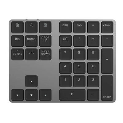 

Aluminum Alloy 34 Keys Bluetooth Wireless Numeric Keypad Digital Keyboard