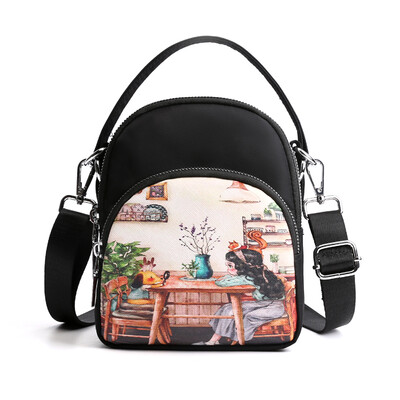 

Mini-small cloth bag net red canvas color design fashion Baitao slant bag lady bag small