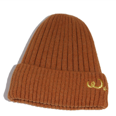 

Hat lady autumn&winter new knitting hat ins Korean version wool hat Japanese simple student warm cover head cap man