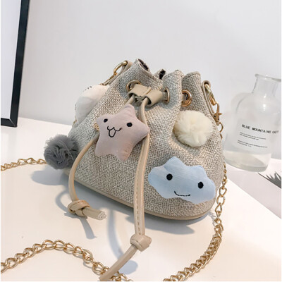 

Tailored Fairy Bucket Bag Small Fresh Wind Single Shoulder Women Bag Messenger Bag BG