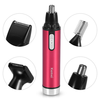 

Greensen 4 in 1 Men Electric Nose Hair Beard Eyebrow Trimmer Clipper Shaver Facial Cleaning Kit