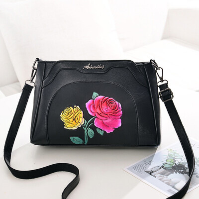

10 pieces from the batch middle-aged female bag mother bag new embossed bag lady simple shoulder Messenger bag small bag