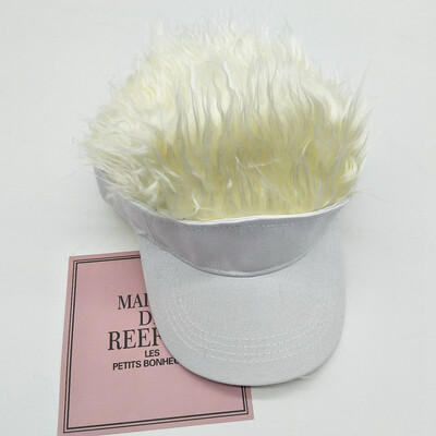 

Adult Childrens Creative Wig Baseball Hat Outdoor Sports Sun Visor Baseball Cap