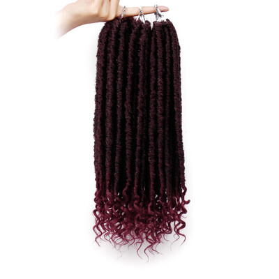 

Gobestart Fashion Pretty Woman Girl Gradient Color Twist Crochet Braids Extensions Wigs