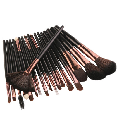 

Gobestart New 18 pcs Makeup Brush Set tools Make-up Toiletry Kit Wool Make Up Brush Set BK