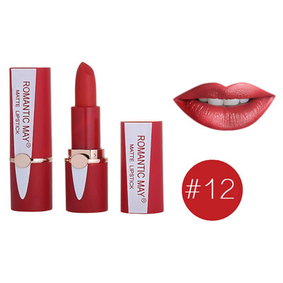 

Natural Waterproof Matte Velvet Glossy Lip Gloss Lipstick Lip Sexy Red Lip Tint 12 Colors Women Fashion Makeup Gift