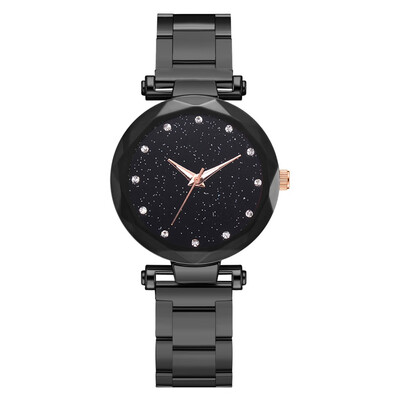 

Steel belt watch fashion diamond-studded alloy quartz watch female star watch