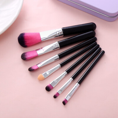 

〖Follure〗7 Pcs Black Pink Diamond Handle Eye Brush Makeup Brush Makeup Brush Set