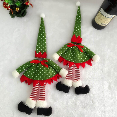 

JPGIF New Polka Dot Wine Bottle Cover Bags For Christmas Decoration