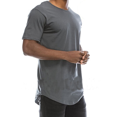 

Mens Casual Fashion Basic Crew Neck Hip Hop T-Shirt Tops SXL