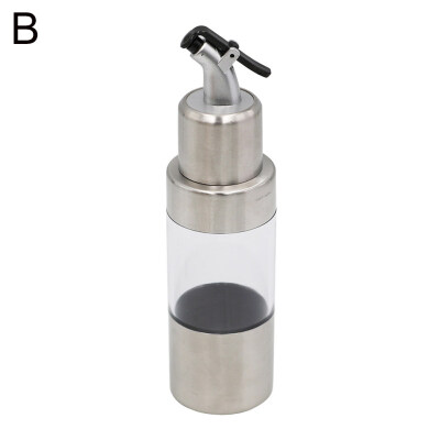 

150ml Stainless Steel Seasoning Pot Oil Vinegar Cruet Bottle Visible Content